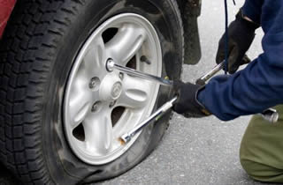 Roadside assistance by towing company